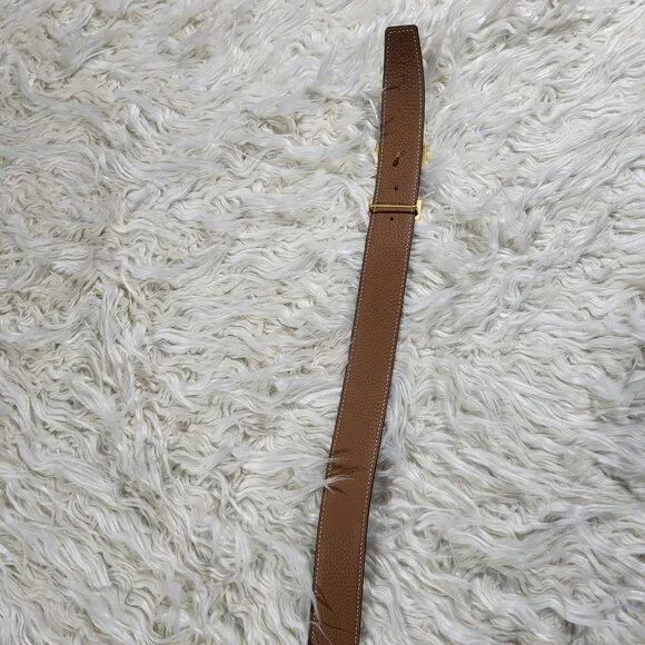 Hermès Reversible Black/Brown Constance H Belt #85 Brushed Gold Buckle - Picture 6 of 12